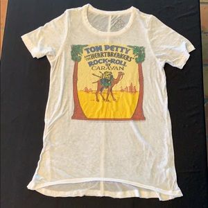 Thin white bathing suit coverup tshirt dress